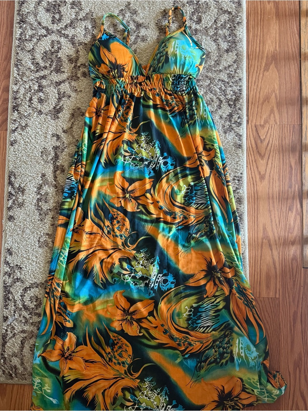 Tuscan mom Cristinalove multicoloured maxi dress